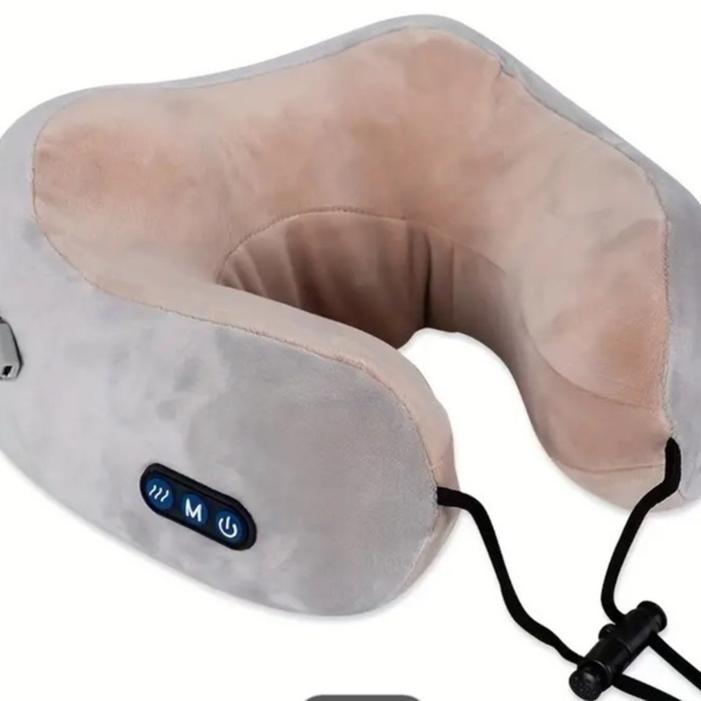 1pc U-Shaped Electric Neck Massage Pillow